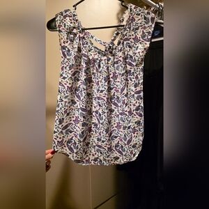 LC Lauren Conrad Multicolor Floral Blouse